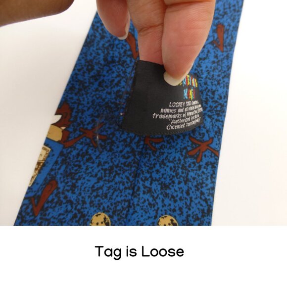 Looney Tunes Vintage 1995 Tasmanian Devil Tie - Picture 6 of 7